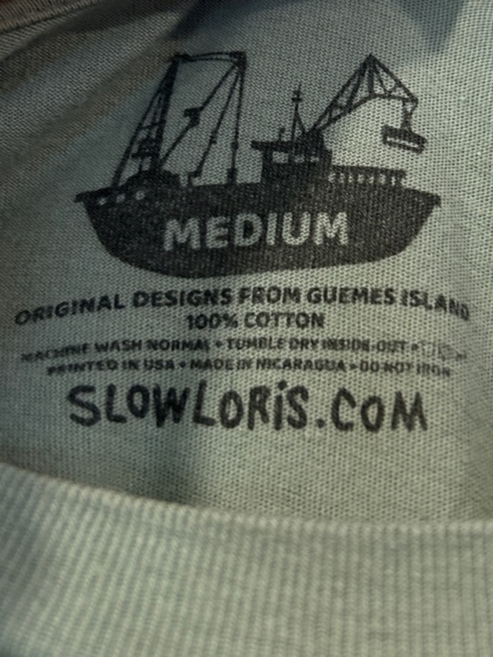 SlowLoris "Get Lost Camper" Men's Sage Green Graphic T-Shirt Size M - Picture 3 of 4